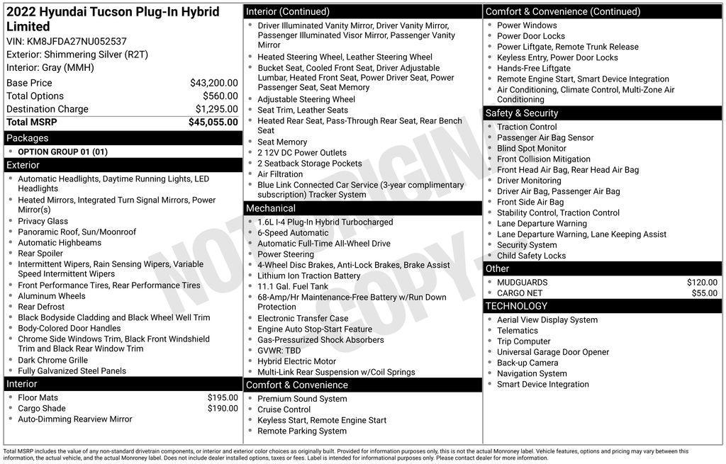 used 2022 Hyundai TUCSON Plug-In Hybrid car, priced at $26,590