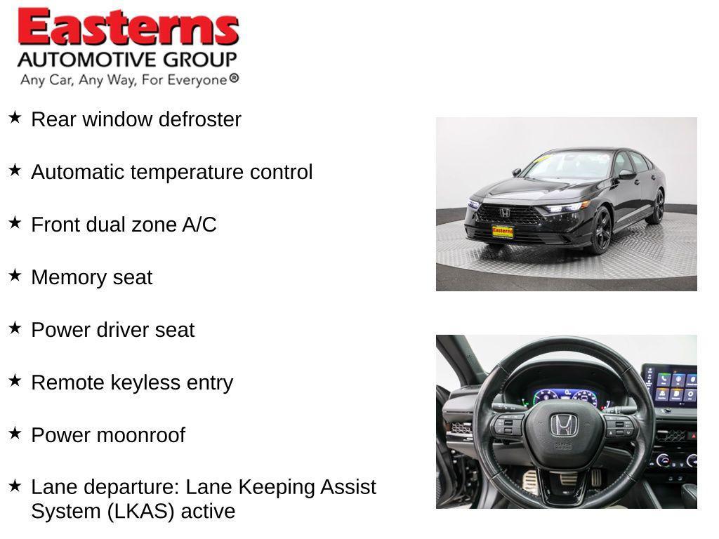 used 2024 Honda Accord Hybrid car, priced at $27,950