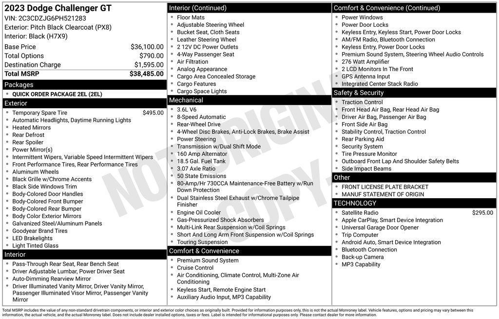 used 2023 Dodge Challenger car, priced at $24,950