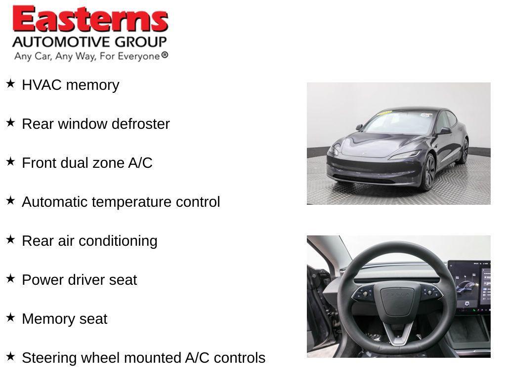 used 2024 Tesla Model 3 car, priced at $27,825