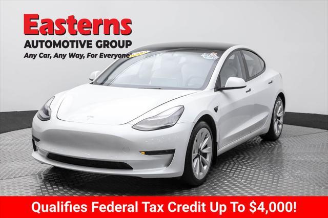 used 2021 Tesla Model 3 car, priced at $23,490