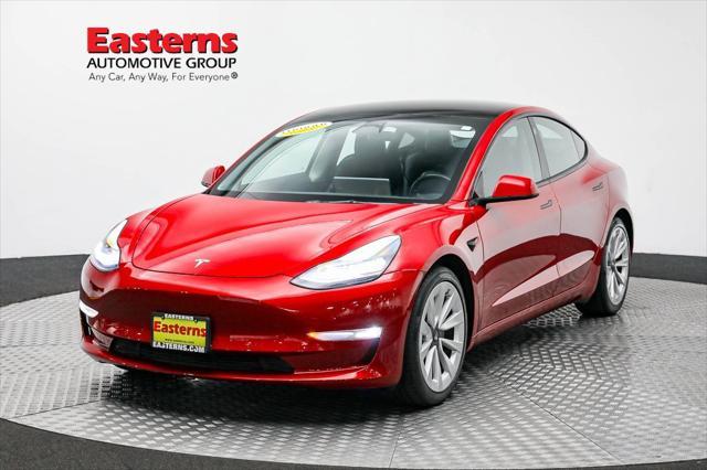 used 2022 Tesla Model 3 car, priced at $26,490