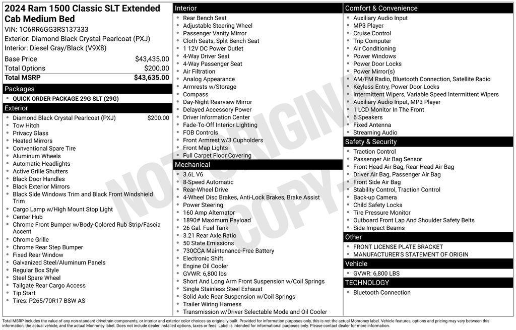 used 2024 Ram 1500 Classic car, priced at $25,490