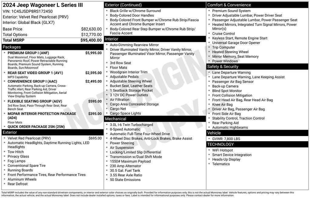 used 2024 Jeep Wagoneer L car, priced at $57,950