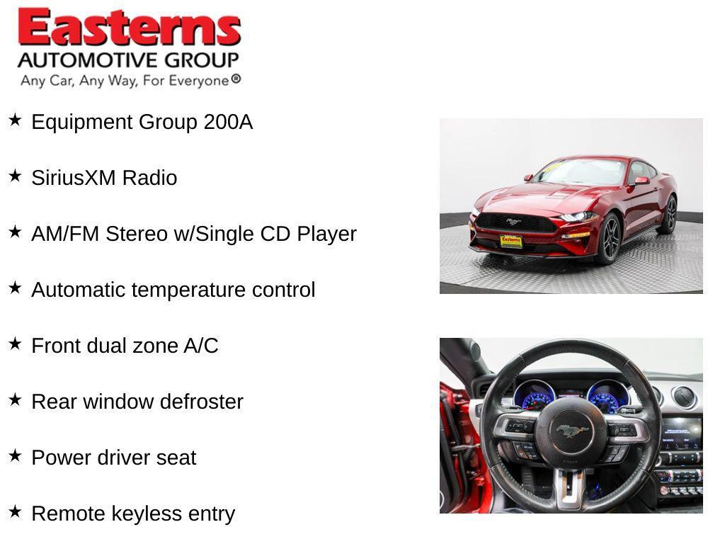 used 2018 Ford Mustang car, priced at $19,375