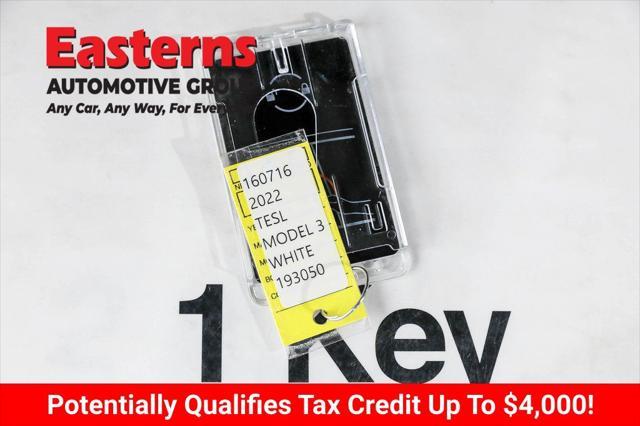 used 2022 Tesla Model 3 car, priced at $25,375