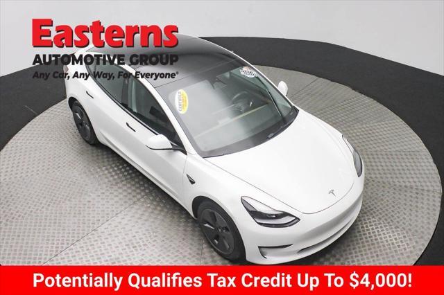 used 2022 Tesla Model 3 car, priced at $25,375