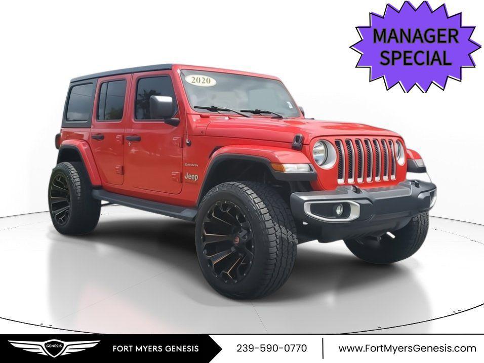 used 2020 Jeep Wrangler Unlimited car, priced at $23,187