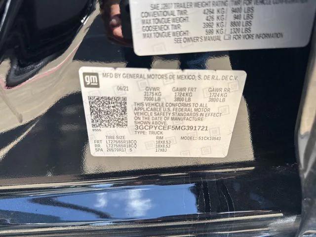 used 2021 Chevrolet Silverado 1500 car, priced at $31,987