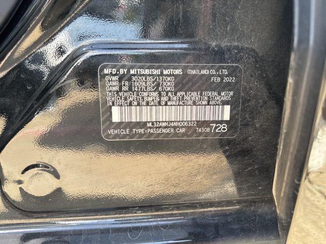 used 2022 Mitsubishi Mirage car, priced at $12,553