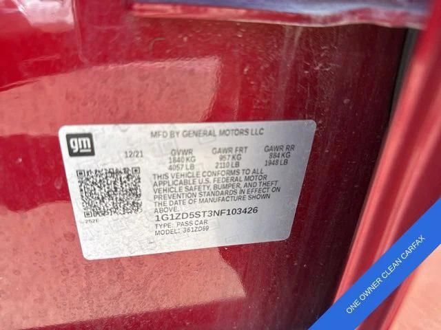 used 2022 Chevrolet Malibu car, priced at $19,337