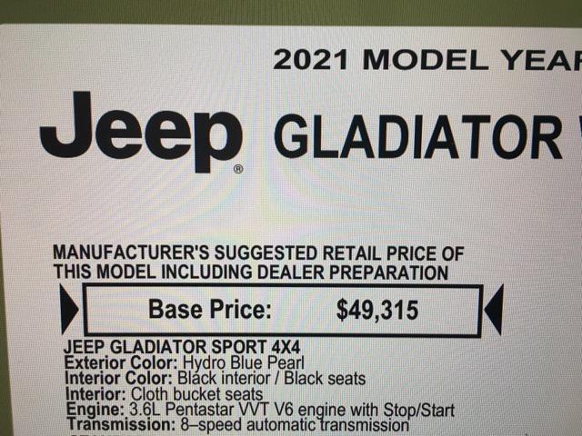 used 2021 Jeep Gladiator car, priced at $27,998