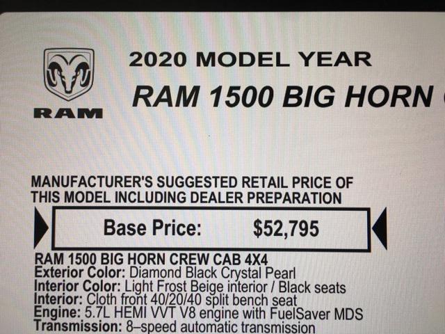 used 2020 Ram 1500 car, priced at $32,202