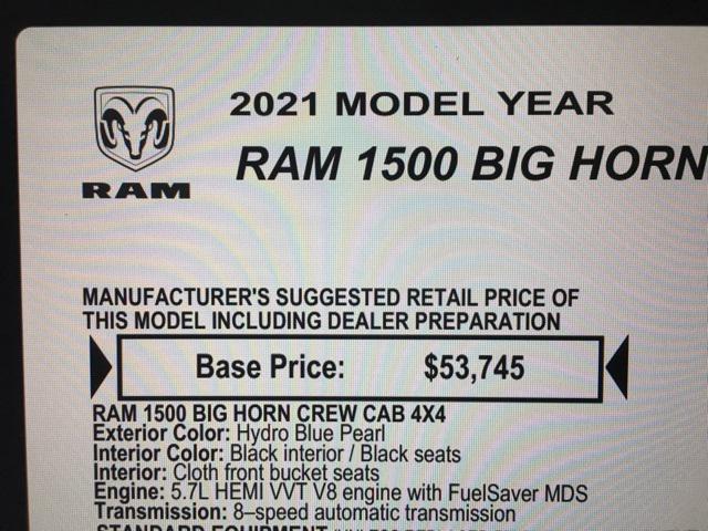 used 2021 Ram 1500 car, priced at $34,500