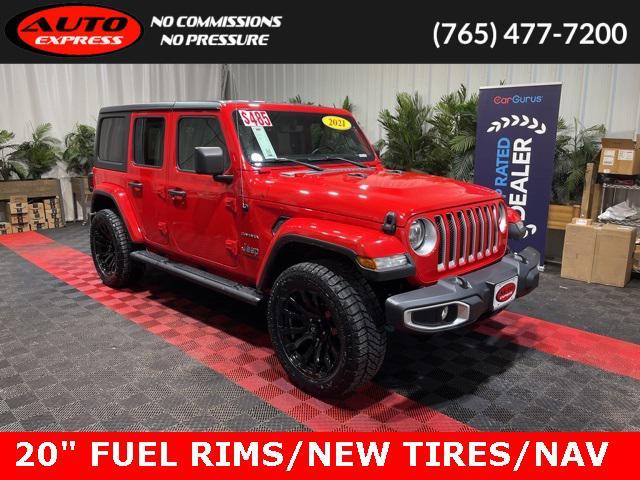 used 2021 Jeep Wrangler Unlimited car, priced at $31,363