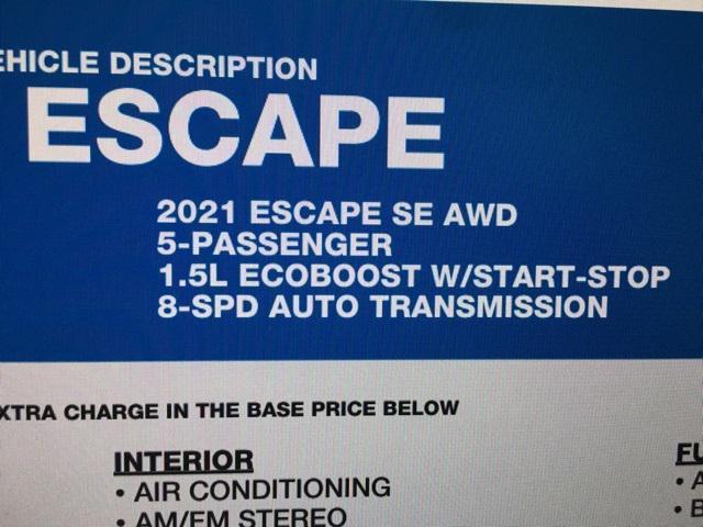 used 2021 Ford Escape car, priced at $19,654