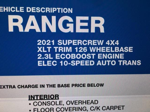 used 2021 Ford Ranger car, priced at $30,223