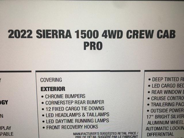 used 2022 GMC Sierra 1500 car, priced at $31,685