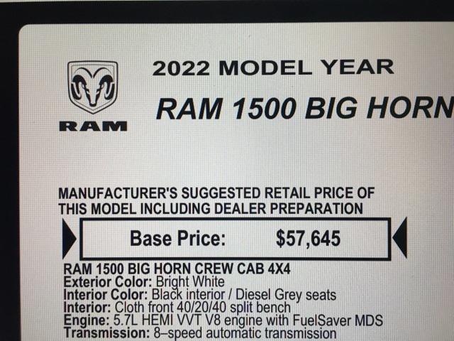 used 2022 Ram 1500 car, priced at $34,389