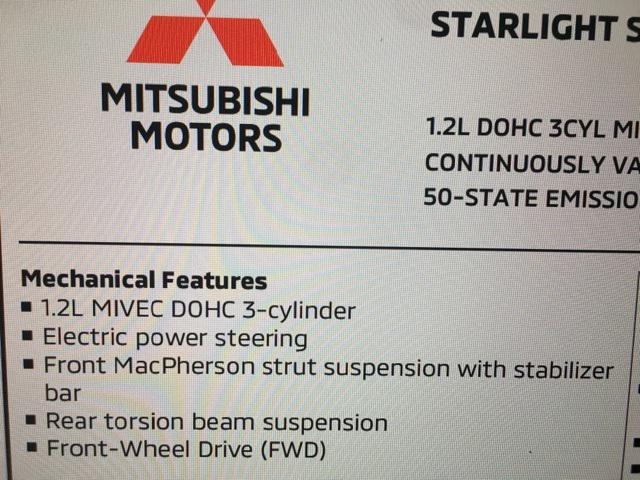 used 2022 Mitsubishi Mirage car, priced at $12,538