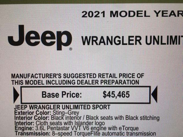 used 2021 Jeep Wrangler car, priced at $27,736