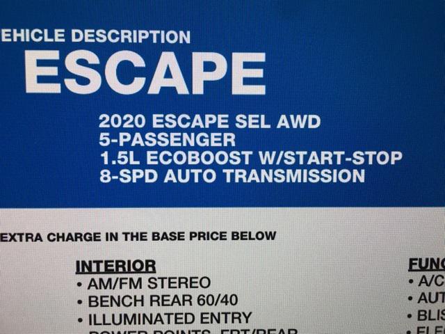 used 2020 Ford Escape car, priced at $18,998