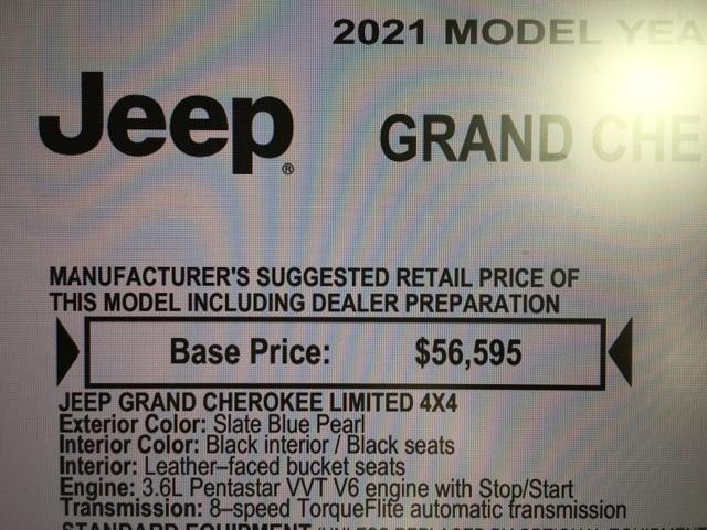 used 2021 Jeep Grand Cherokee car, priced at $27,800