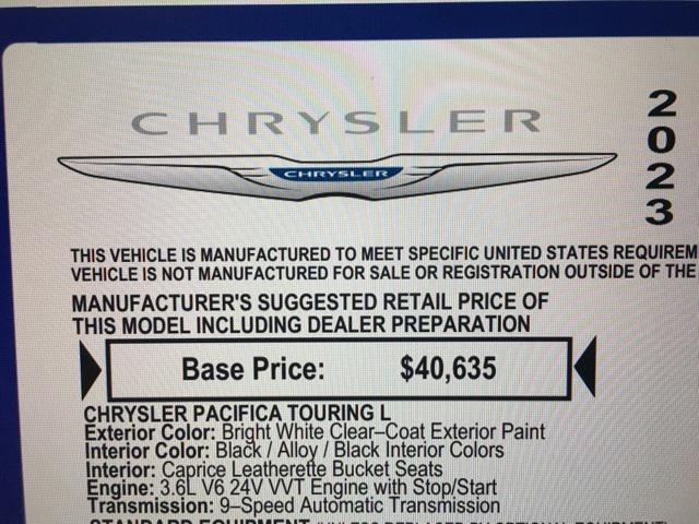 used 2023 Chrysler Pacifica car, priced at $24,706