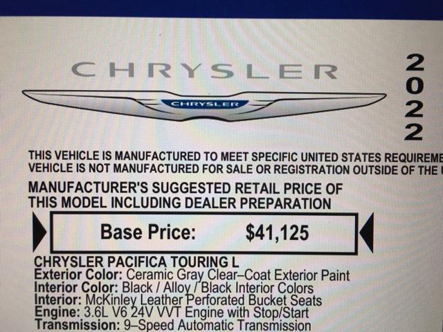 used 2022 Chrysler Pacifica car, priced at $24,430