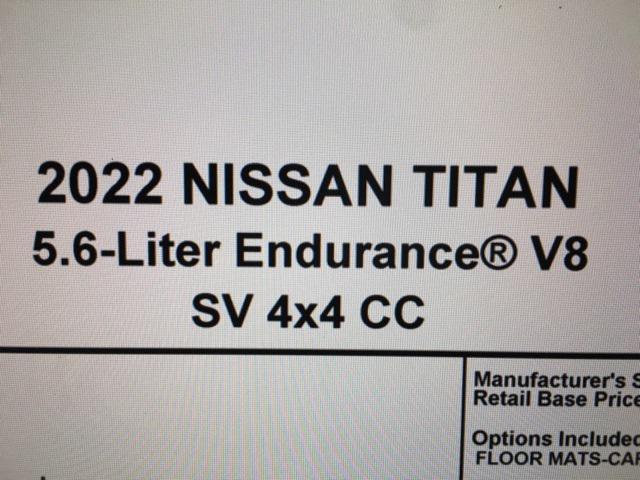 used 2022 Nissan Titan car, priced at $29,347