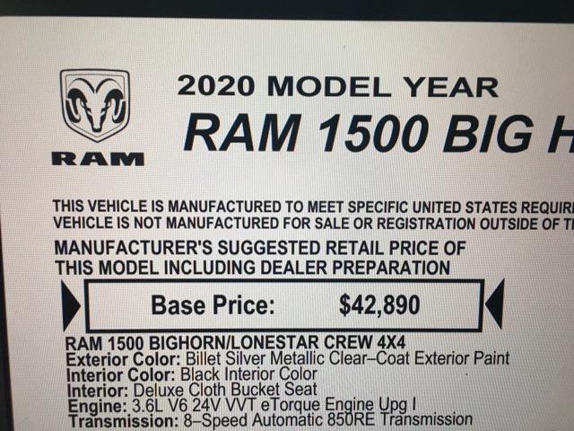 used 2020 Ram 1500 car, priced at $26,797