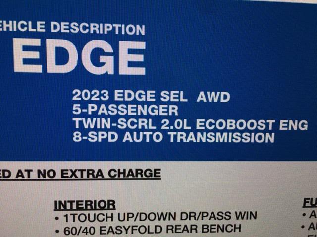 used 2023 Ford Edge car, priced at $22,595