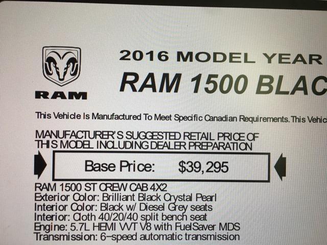 used 2016 Ram 1500 car, priced at $16,500