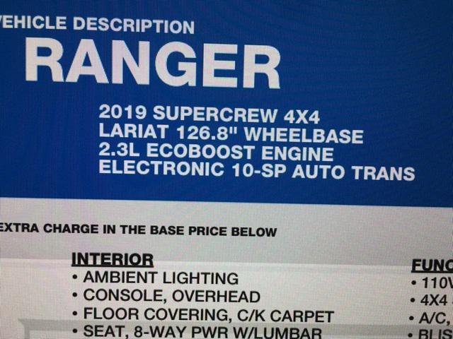 used 2019 Ford Ranger car, priced at $28,900