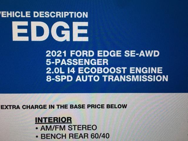 used 2021 Ford Edge car, priced at $19,964