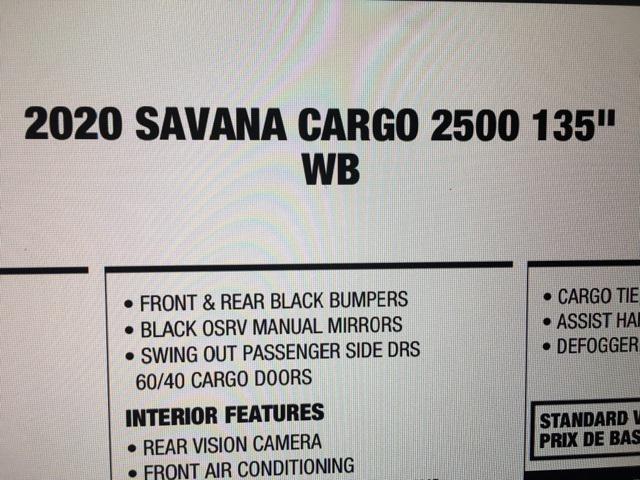 used 2020 GMC Savana 2500 car, priced at $25,268