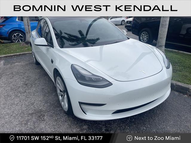 used 2022 Tesla Model 3 car, priced at $21,990