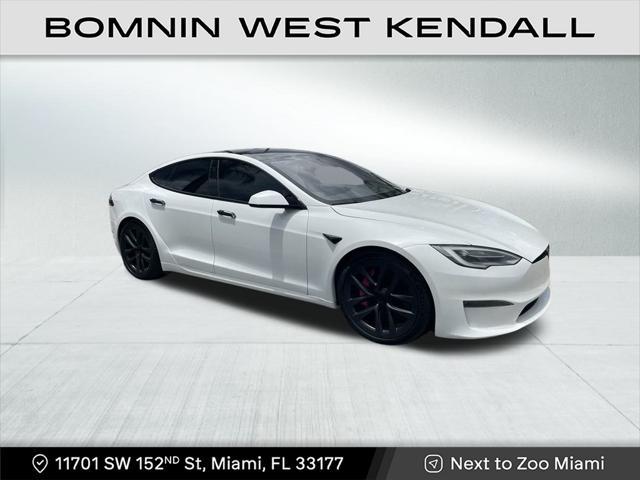 used 2021 Tesla Model S car, priced at $67,990