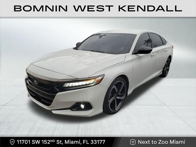 used 2021 Honda Accord car, priced at $21,990