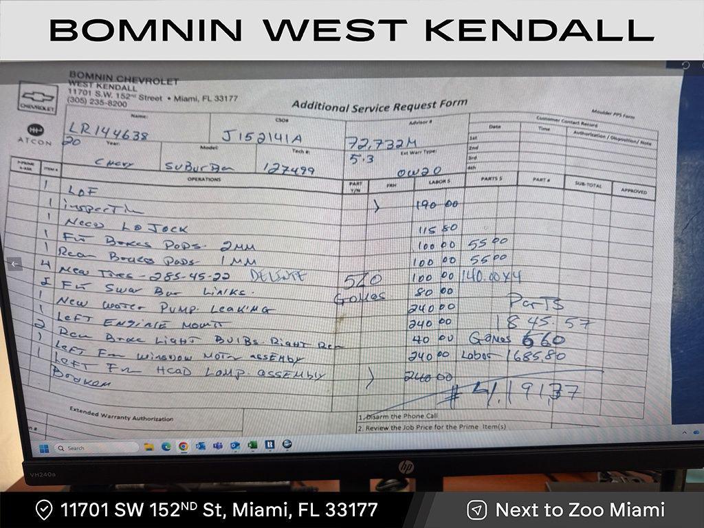 used 2020 Chevrolet Suburban car, priced at $24,490