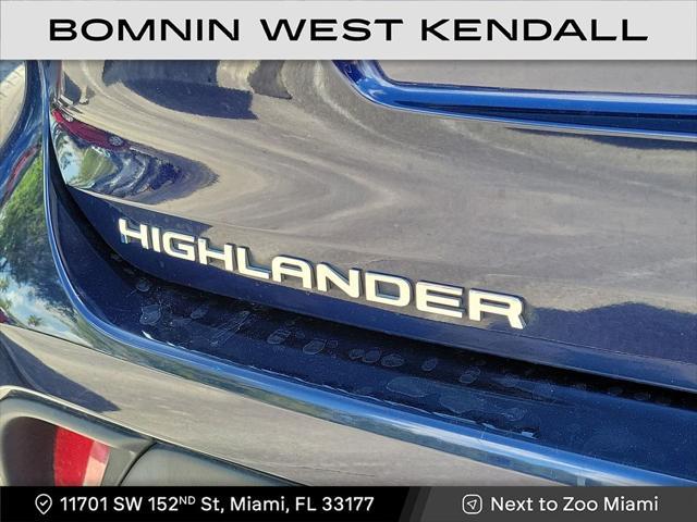 used 2021 Toyota Highlander car, priced at $23,990