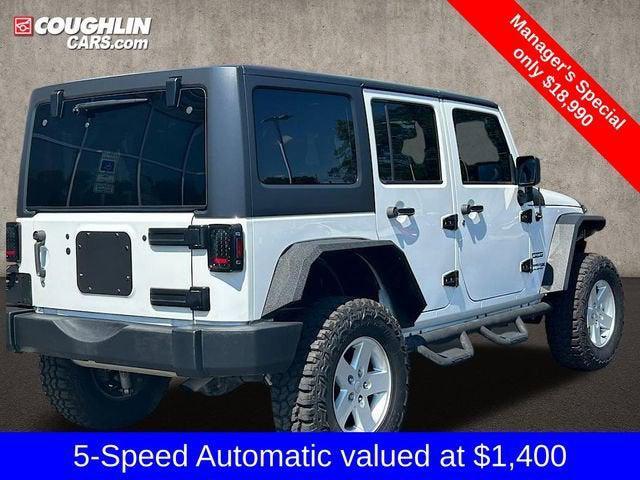used 2018 Jeep Wrangler JK Unlimited car, priced at $18,790