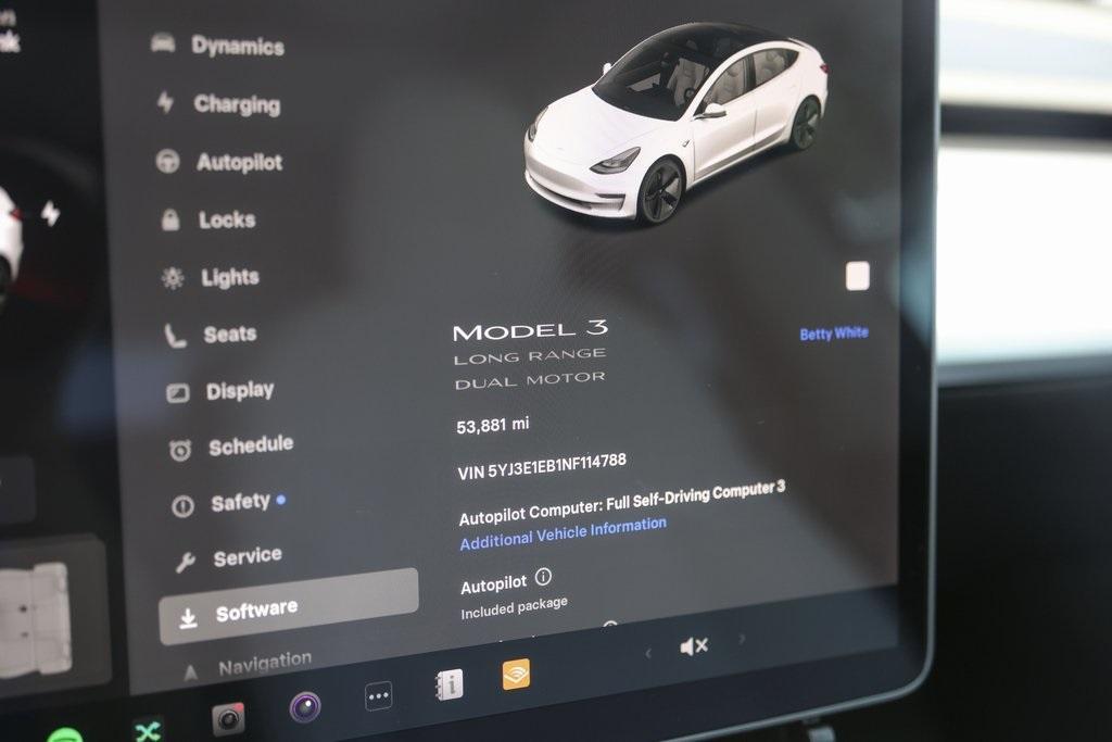 used 2022 Tesla Model 3 car, priced at $27,900