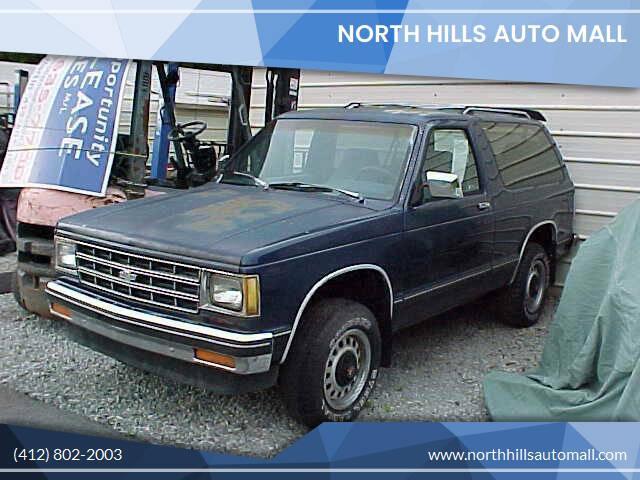 used 1989 Chevrolet S-10 Blazer car, priced at $9,999