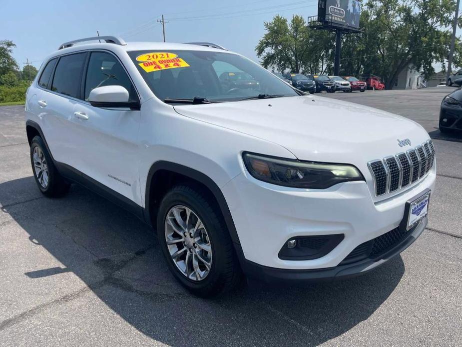 used 2021 Jeep Cherokee car, priced at $25,452