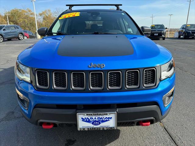 used 2021 Jeep Compass car, priced at $22,952