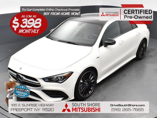 used 2022 Mercedes-Benz AMG CLA 35 car, priced at $27,126