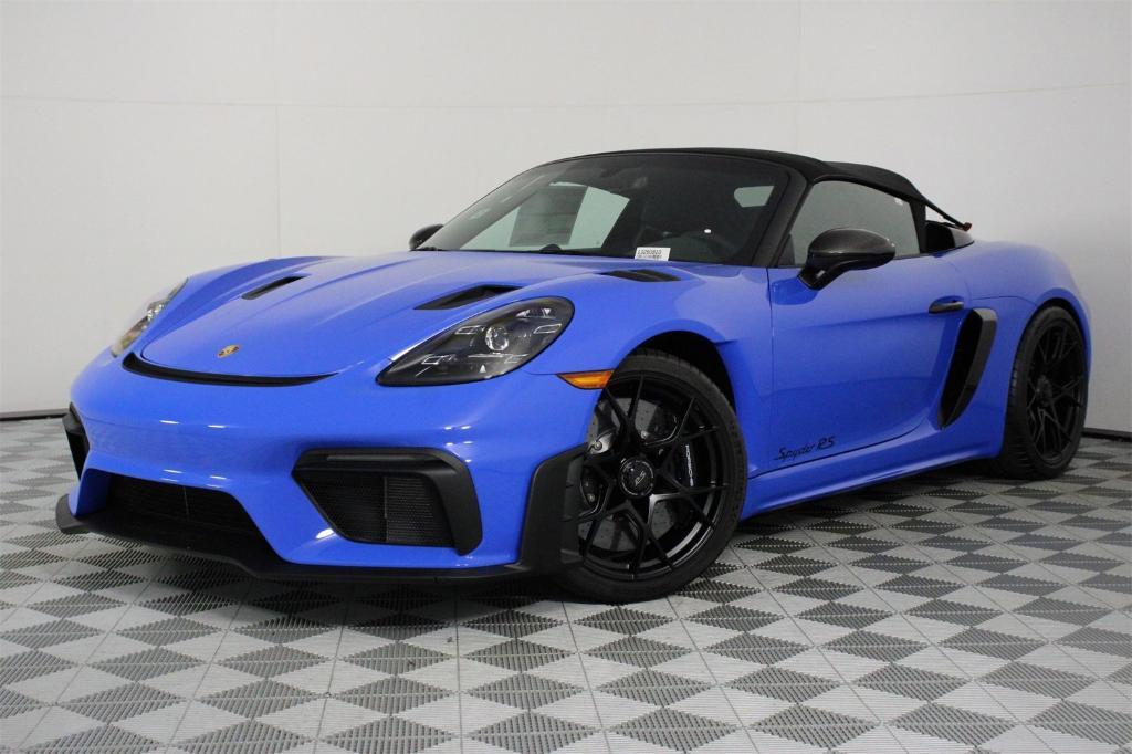 new 2025 Porsche 718 Spyder car, priced at $216,005