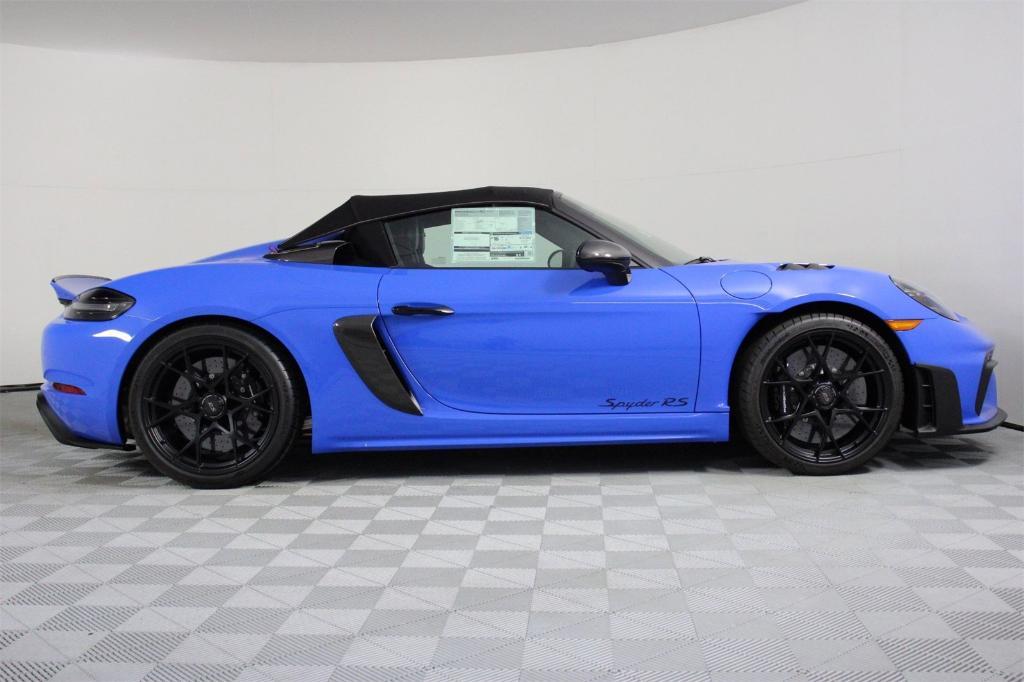 new 2025 Porsche 718 Spyder car, priced at $216,005