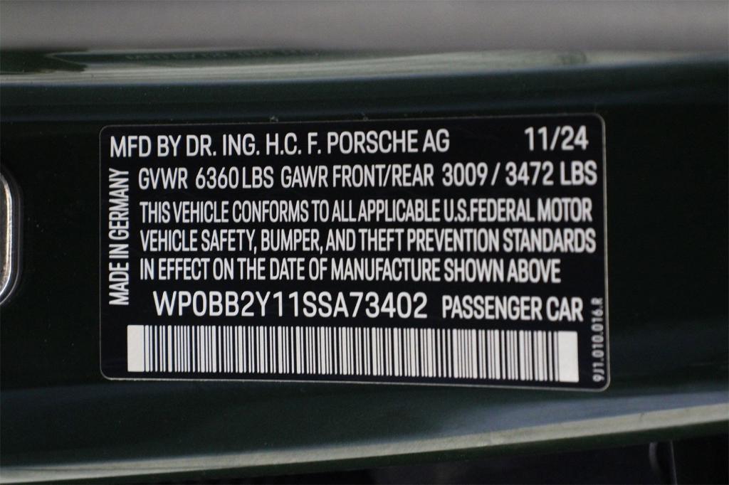 used 2025 Porsche Taycan car, priced at $136,888